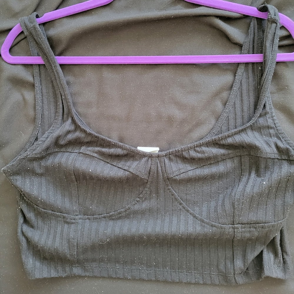 H&M Black Crop Top